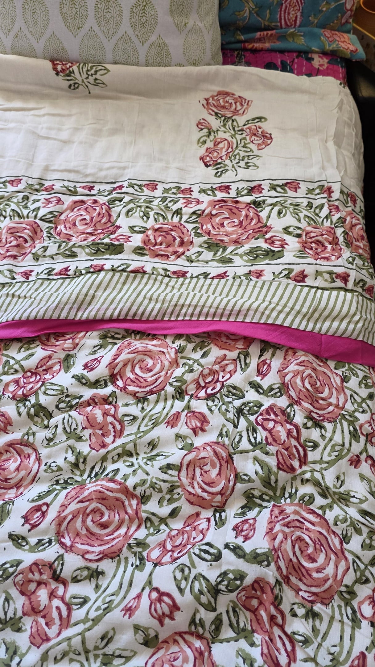 Hand block printed Quilts